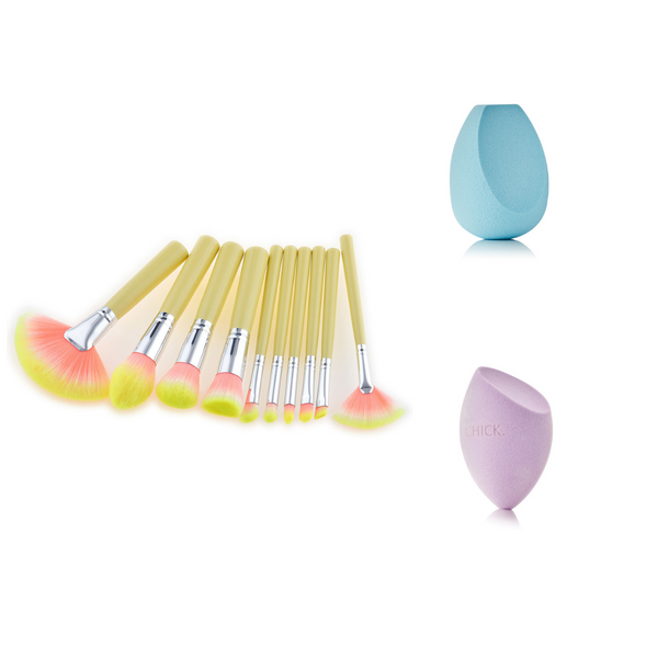 Makeup Brush + Sponge Duo