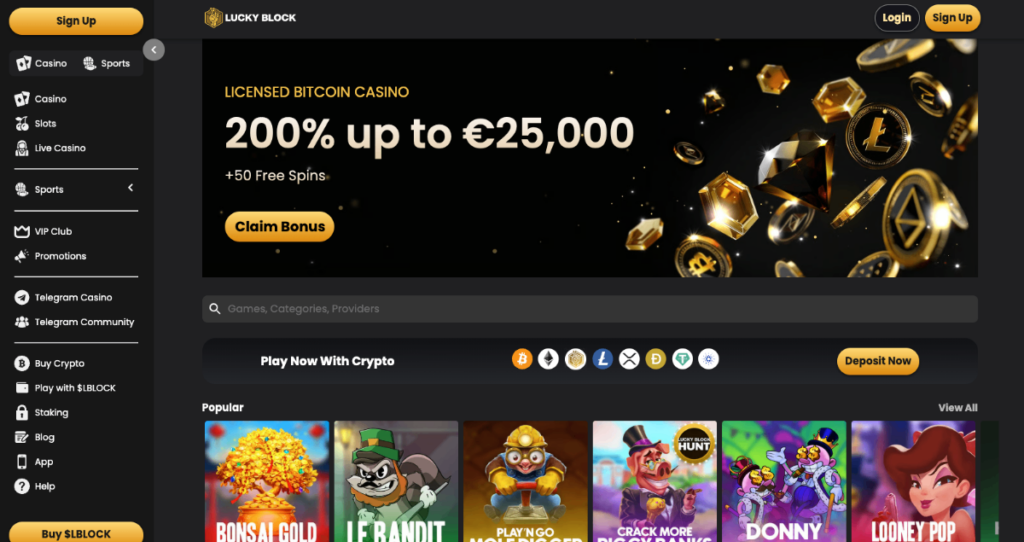 Lucky Block welcome offer